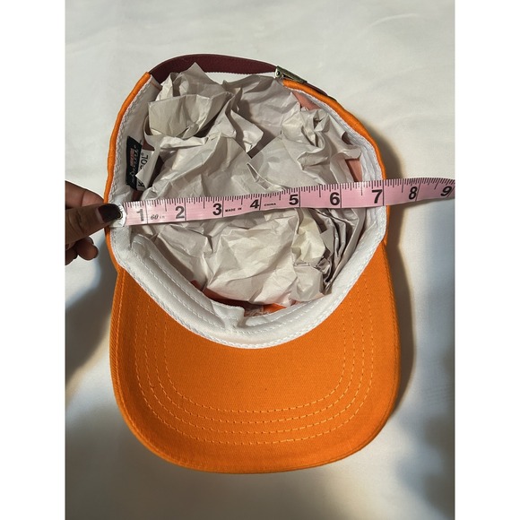 Men's Kangol Washed Orange Baseball Casual Cap - Picture 5 of 6
